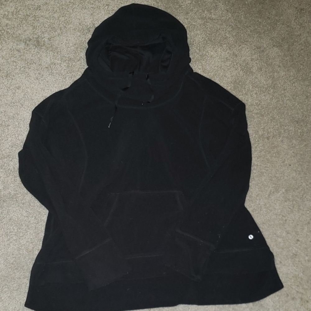 Cowl neck women's fleece hoodie